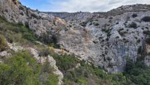 Vue du secteur de couennes Chant de tirs à Tautavel