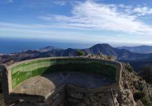 Vue de la Madeloc depuis la tour de la Massane