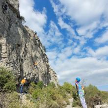 Falaise des Abeilles- sortie club du CAF de Perpignan